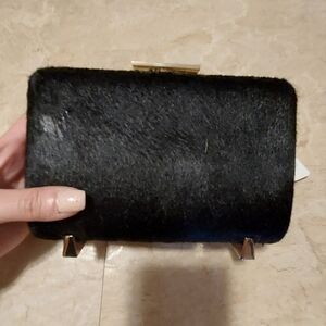 Alexander Wang miniudiere  calf hair clutch bnwt flawed